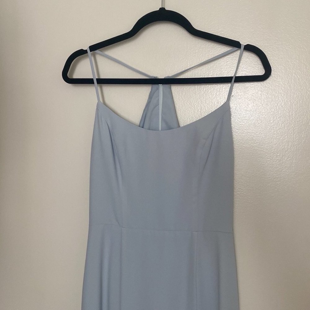 Amsale Taryn Light Blue Bridesmaid Dress